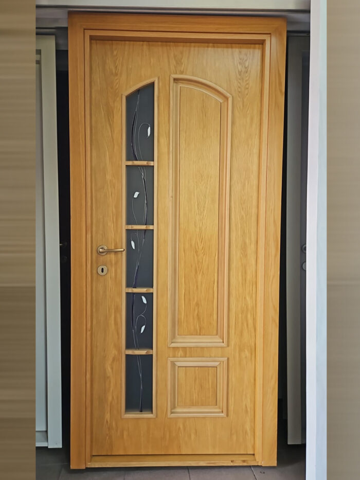 Ușă de interior celulară, furnir natural lemn stejar. Model 31 / Culoare: stejar natur. - imagine 1